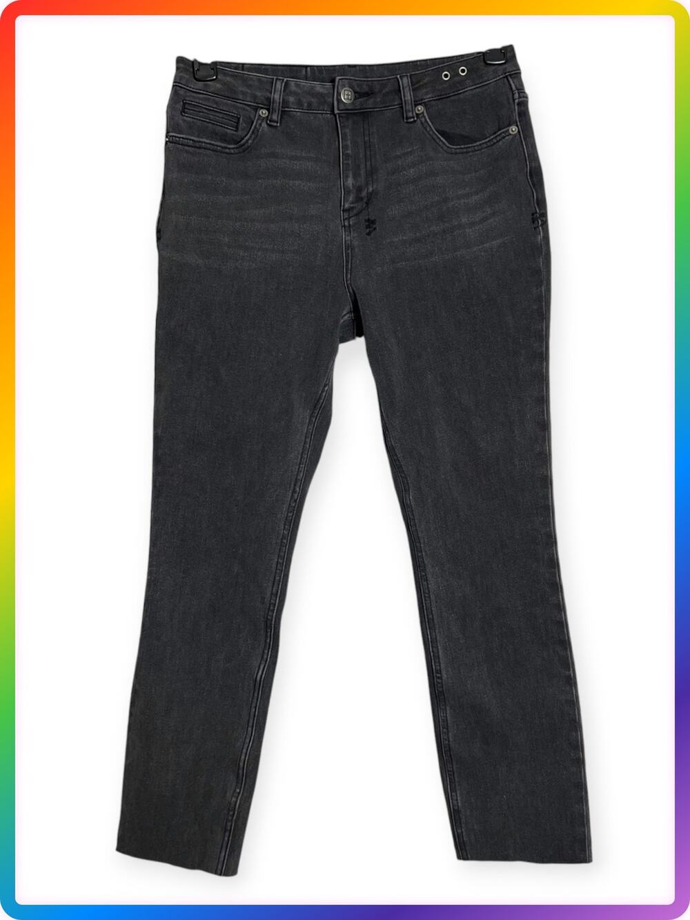 Ksubi Spray On Xtra Skinny Jeans Womens 29x26 Black Stretch Denim Pants